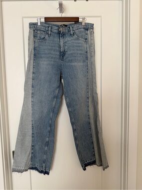 GAP Two-Tone Light Blue Wide Leg Jeans